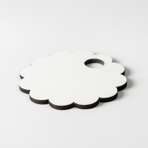 Fiberboard name badge for 480 / 600 / 540 / 750 ml cup for sublimation - pinwheel