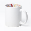 Mug 330 ml avec intérieur HAPPY HOLIDAYS pour sublimation