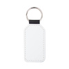 Leather key ring with glitter for sublimation - blue barrel