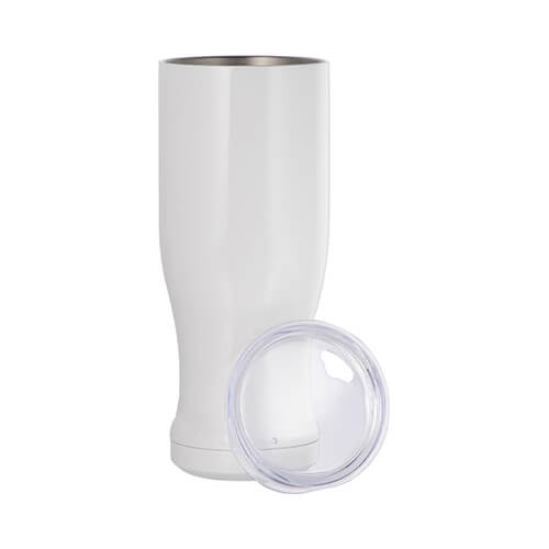 Sticlă de sublimare din oțel inoxidabil de 600 ml - alb