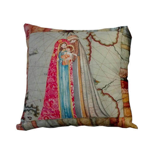 Taie d'oreiller satin de 38 x 38 cm pour sublimation - Anges