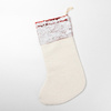 Christmas sock with red sequins for sublimation