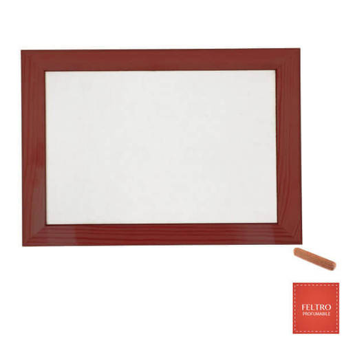 Wooden, dark photo frame 24 x 19 cm with felt Sublimation Thermal Transfer