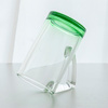 400 ml glazen mok met driehoekig handvat voor sublimatie - groene bodem