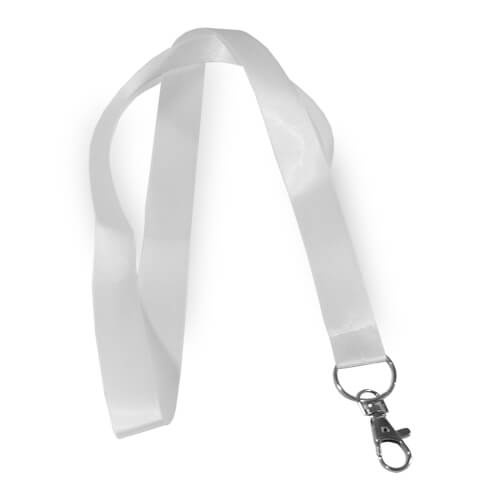 Lanyard fehér 80 x 1,6 cm-es szublimációs hőátvitellel