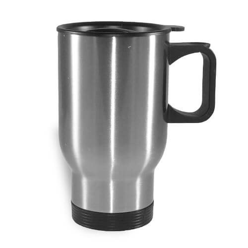Termični vrč 450 ml srebrn Sublimacija s toplotnim prenosom