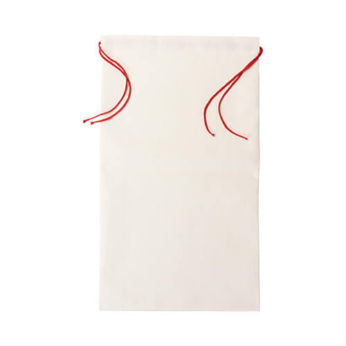 Pellavapussi 46 x 80 cm punaisella narulla sublimaatiota varten