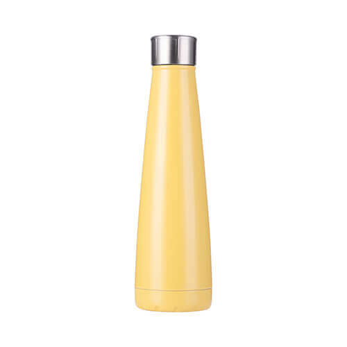 Bidon - piramidna steklenica za pijačo 420 ml - rumena
