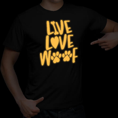 Luminesoiva flex-kalvo - oranssi hehkuva keltainen