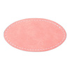 Leren ovale badge 8,2 x 4,4 cm voor sublimatie - roze