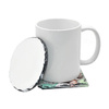 Runda muggunderlägg gjord av granit Sublimation Thermal Transfer