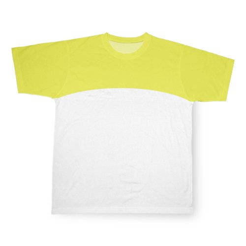 Geel Sport Cotton-Touch T-shirt Sublimatie thermische overdracht