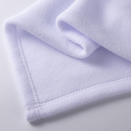 Pătură din fleece 152 x 127 cm pentru sublimare - alb
