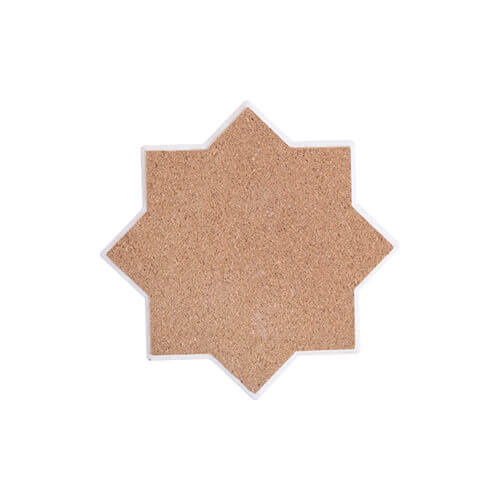 Ceramic coaster for sublimation – an eight-pointed star
