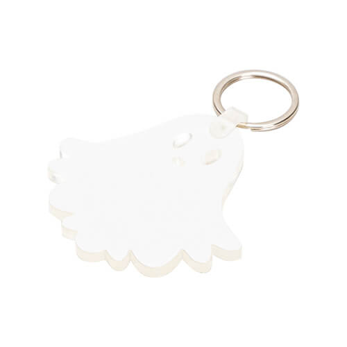 Acrylic key ring for sublimation - ghost