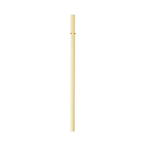 Paille en verre simple 23 cm - jaune