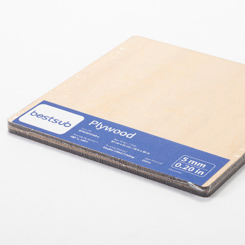Double-sided plywood plate for sublimation 20 x 20 x 0.5 cm - 2 pcs.