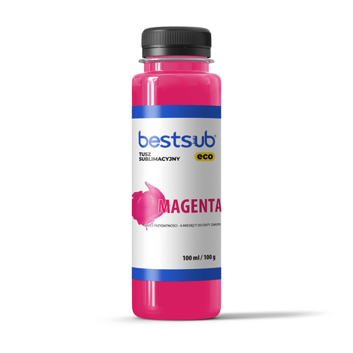 "BestSub Eco" sublimacinis rašalas - Magenta 100 ml 