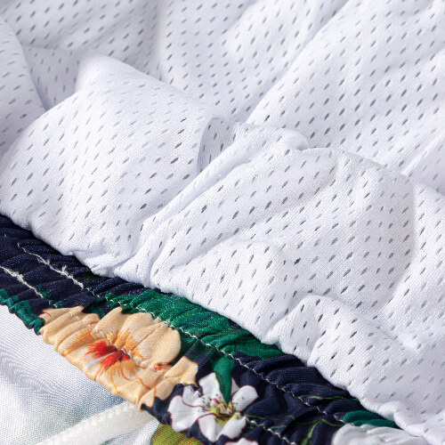 Men's sublimation beach shorts - parrots