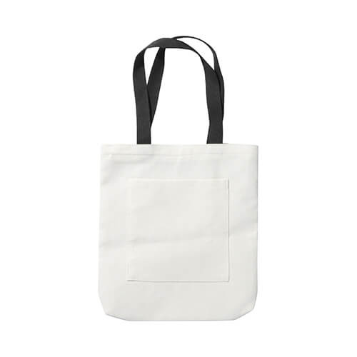 Sac shopping 38 x 59 cm avec anses noires pour sublimation