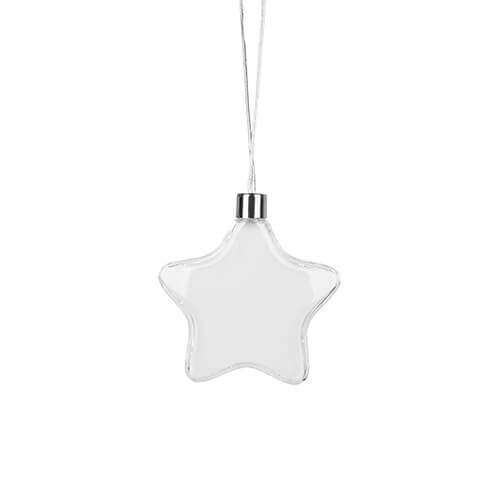 Adorno para árbol de Navidad - Estrella de Ø 9 cm para impresión por sublimación