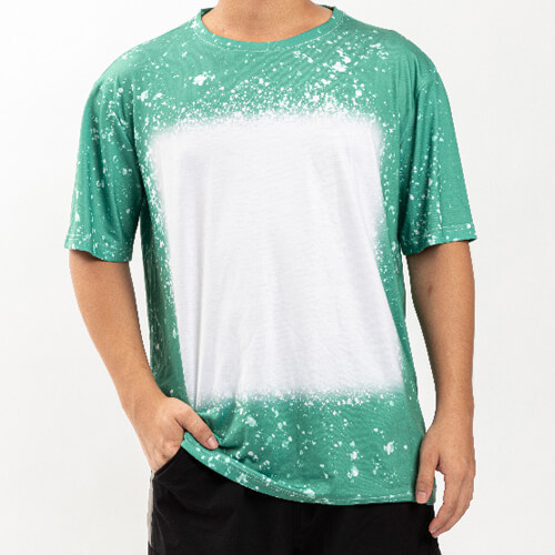 Camisa Cotton-Like Bleached Starry Green para sublimación