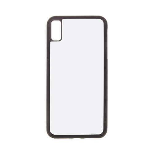 Funda iPhone XS Max caucho negro sublimación transferencia térmica