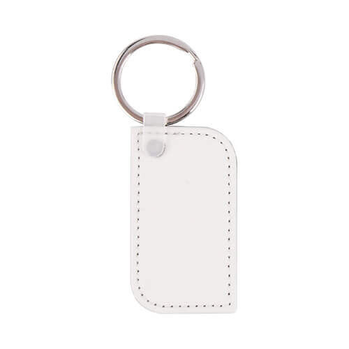 Leather keychain for sublimation printing - rectangle with rounded corners 