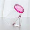 400 ml glazen mok met driehoekig handvat voor sublimatie - roze onderkant