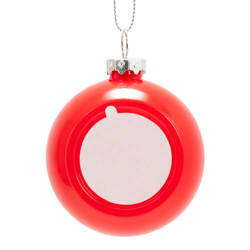 Christmas tree bauble Ø 6 cm for sublimation - glossy red