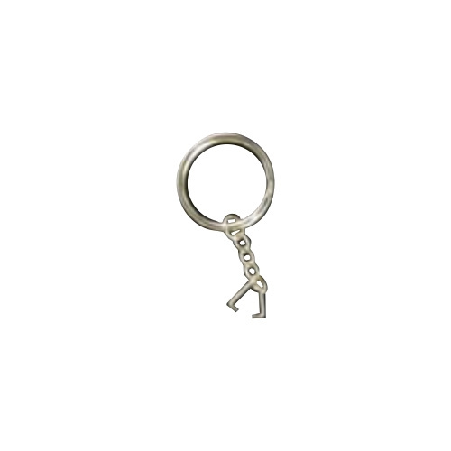 Ketting met ring voor sleutelhanger
