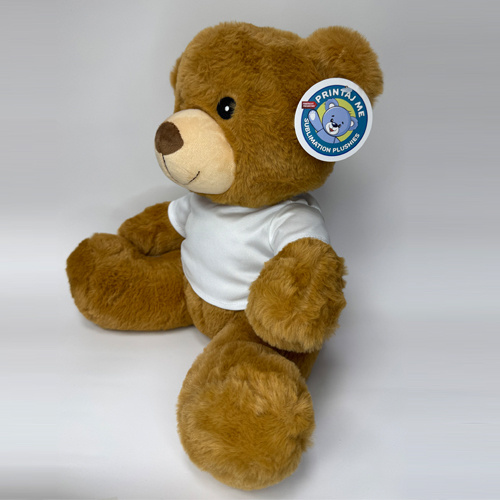 Ourson avec t-shirt 33 cm pour impression par sublimation