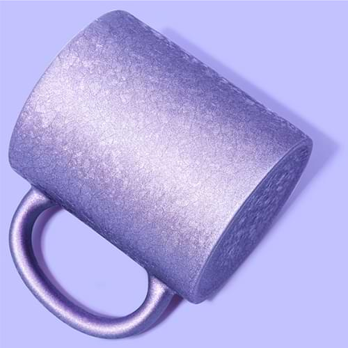 Mug 325 ml with cracked surface effect for sublimation - purple