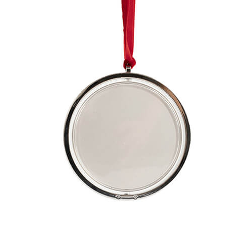 Rotating Christmas tree ornament for sublimation - silver