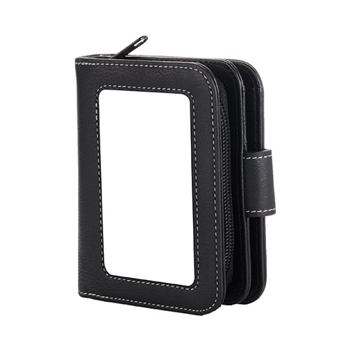 Cartera de piel de 12 x 9 x 3,5 cm para impresión por termotransferencia