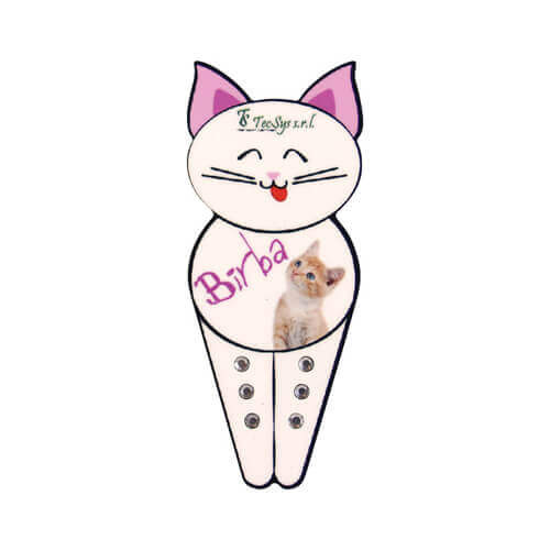 MDF okvir za fotografije s magnetom - Mačka - Sublimacijski termo transfer