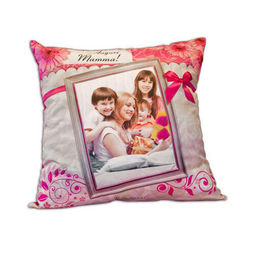 Two-colour satin cover 50 x 50 cm for sublimation printing - Spring