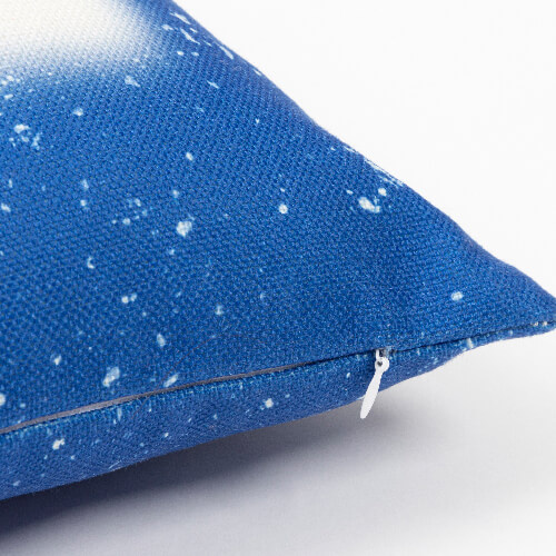 Lanena prevleka za vzglavnik 40 x 40 cm Beljen Starry Blue za sublimacijo