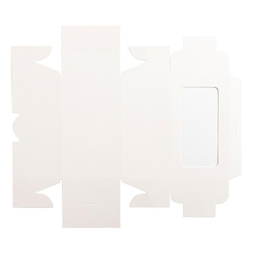 Dovanų dėžutė su langeliu 2 sublimacijai skirtiems baubams - 9 x 16 x 7,5 cm