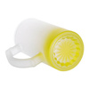 Frosted glass mug for sublimation - lime gradient 470 ml