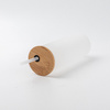 500 ml matte mok met bamboe deksel en rietje voor sublimatie