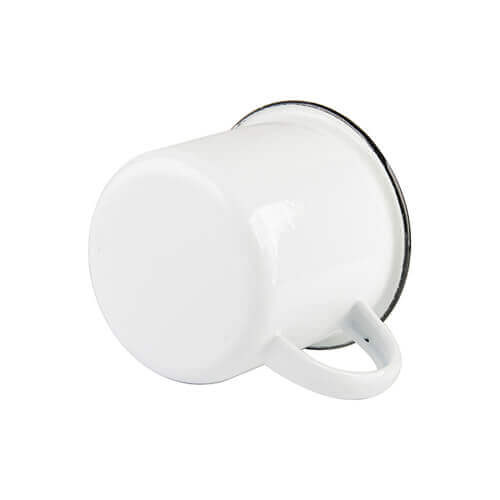 Emaille mok 340 ml met zwarte rand Thermische sublimatie transfer