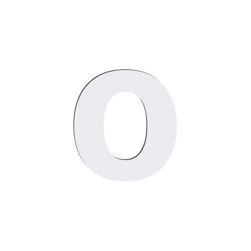 Okrasna črka iz MDF za sublimacijo 10 cm O