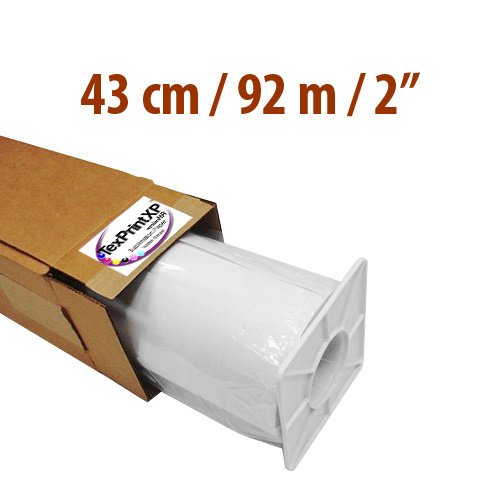 TexPrintXP-HR papier 43 cm x 92 m rolkern 2 "Sublimation Thermal Transfer