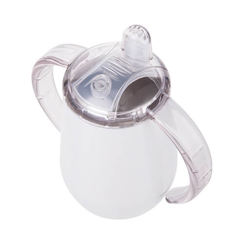 300 ml nerūdijančiojo plieno puodelis sublimacijai - baltas