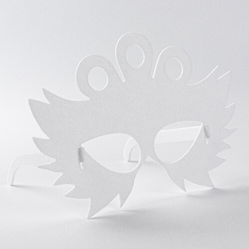 Gafas de fieltro para sublimación - pavo real