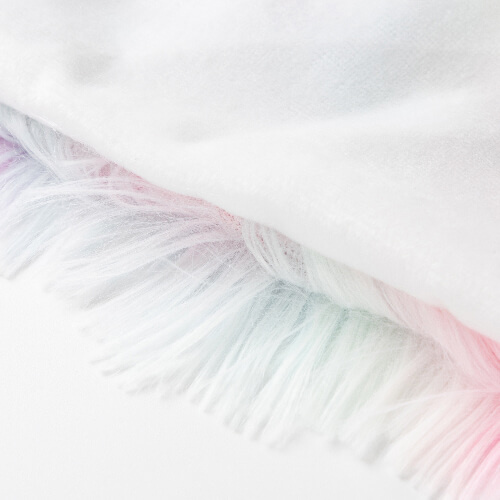 Colorful pillowcase 40 x 40 cm in long-haired fleece and microfiber for sublimation