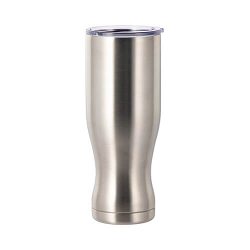 Nerūsējošā tērauda 750 ml sublimācijas glāze - sudraba krāsā