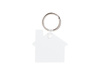 Plastic keyring for sublimation - cottage
