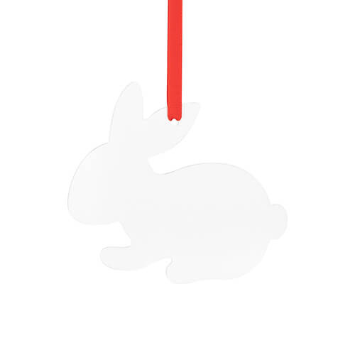 Aluminum pendant for sublimation - Bunny